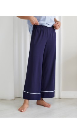 Брюки домашние женские т.синий