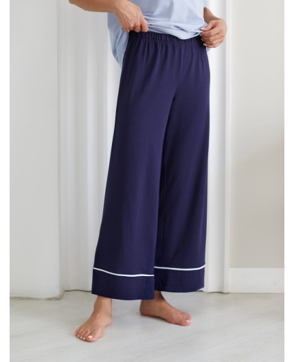 Брюки домашние женские т.синий
