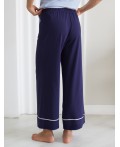 Брюки домашние женские т.синий