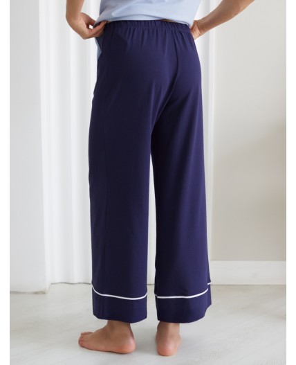 Брюки домашние женские т.синий
