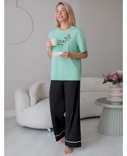 Брюки домашние женские черный