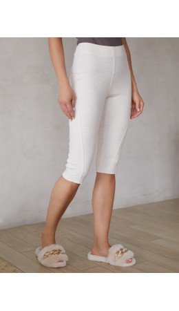 Капри женские св.бежевый меланж