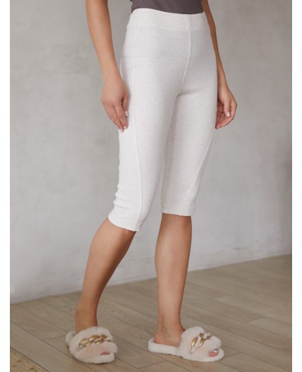 Капри женские св.бежевый меланж