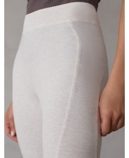 Капри женские св.бежевый меланж