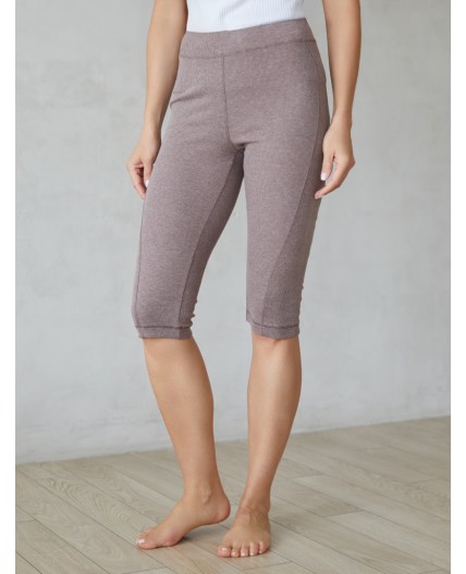 Капри женские т.кофейный меланж