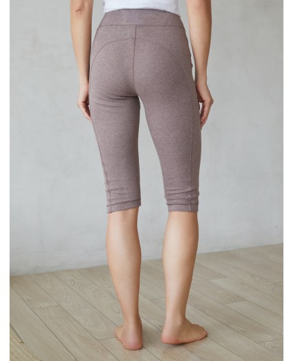 Капри женские т.кофейный меланж