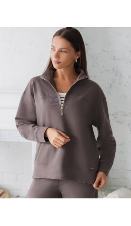 Джемпер женский кофейный