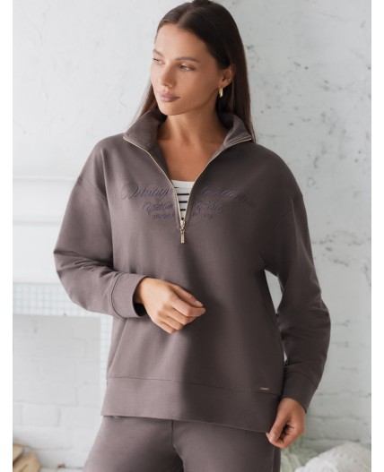 Джемпер женский кофейный