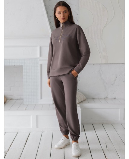 Джемпер женский кофейный