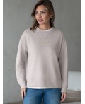 Джемпер женский св.кофейный меланж_athleisure mood