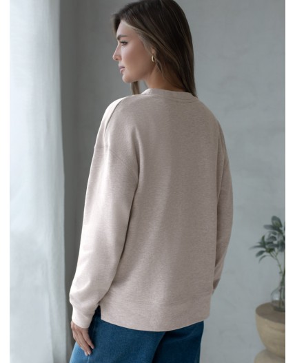 Джемпер женский св.кофейный меланж_athleisure mood