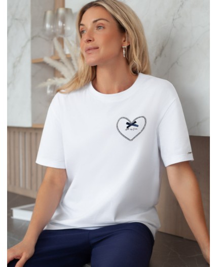 Футболка женская белый_love