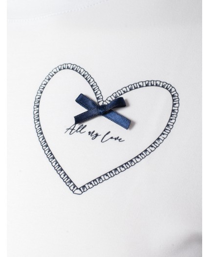 Футболка женская белый_love