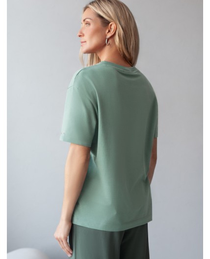 Футболка женская св.оливковый_not today