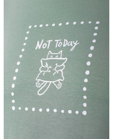 Футболка женская св.оливковый_not today