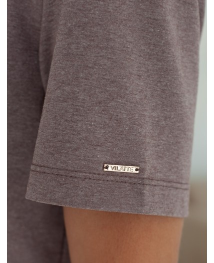 Футболка женская т.кофейный меланж_dreams loading