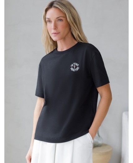 Футболка женская черный_veritas