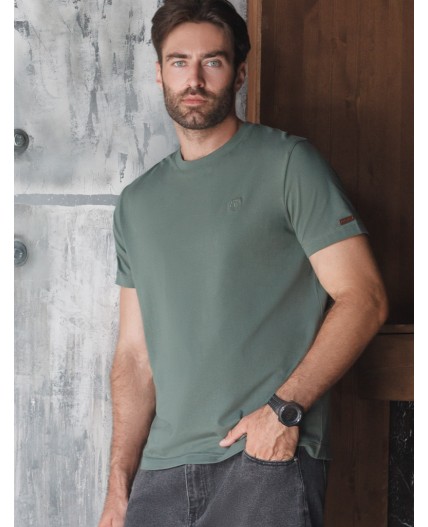 Футболка мужская т.оливковый