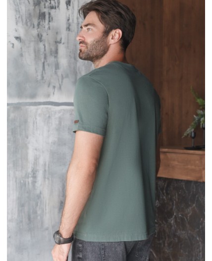 Футболка мужская т.оливковый