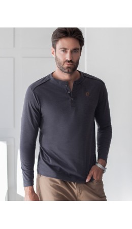 Джемпер мужской т.серый меланж