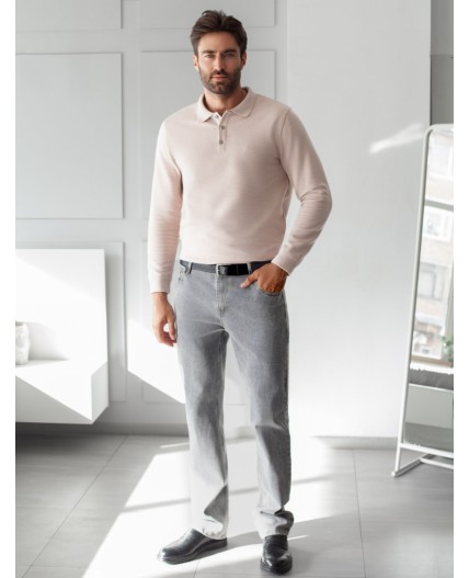 Джемпер мужской св.кофейный меланж