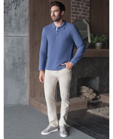 Джемпер мужской синий меланж