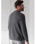 Джемпер мужской т.серый меланж