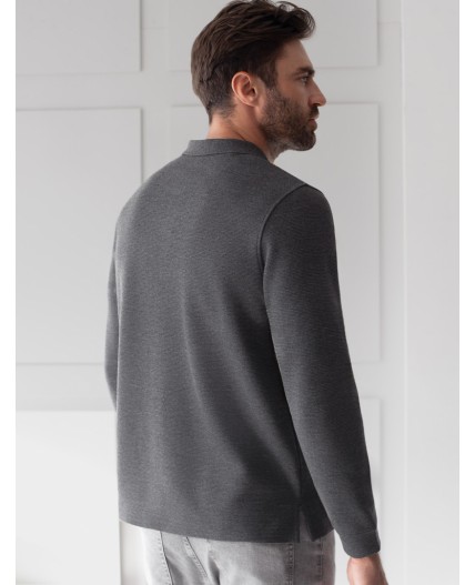 Джемпер мужской т.серый меланж