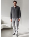 Джемпер мужской т.серый меланж