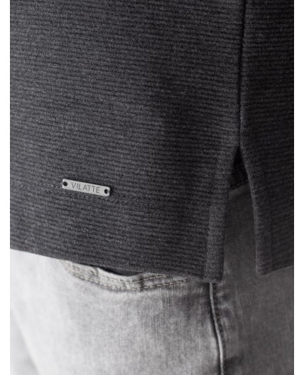 Джемпер мужской т.серый меланж