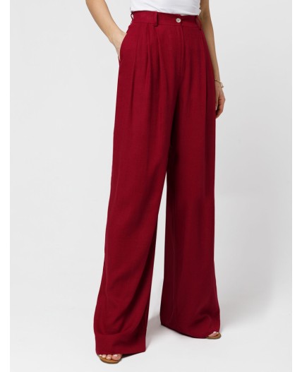 Брюки женские гранатовый