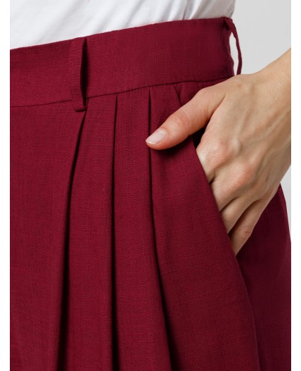 Брюки женские гранатовый