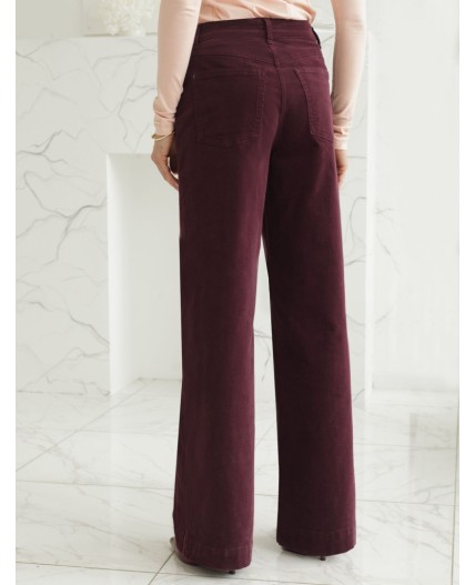 Брюки женские бургунди