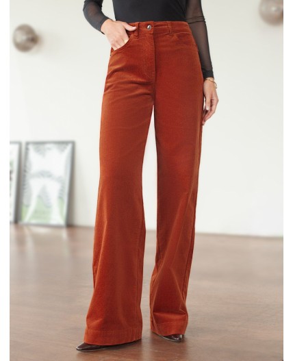 Брюки женские терракотовый