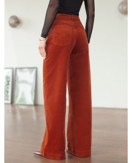 Брюки женские терракотовый