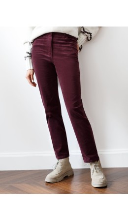Брюки женские бургунди