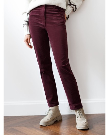 Брюки женские бургунди