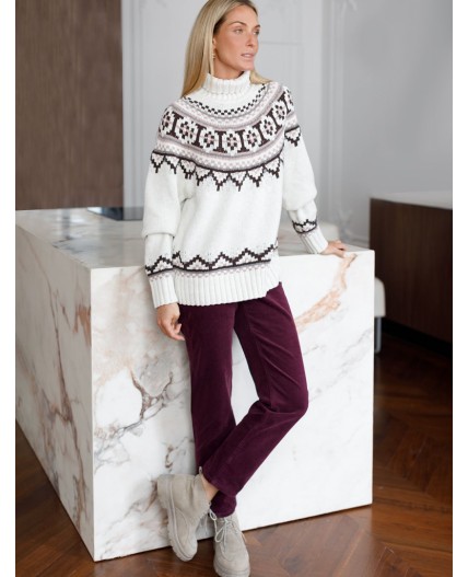 Брюки женские бургунди