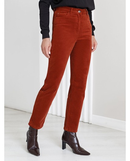 Брюки женские терракотовый