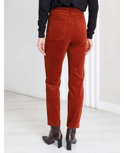 Брюки женские терракотовый