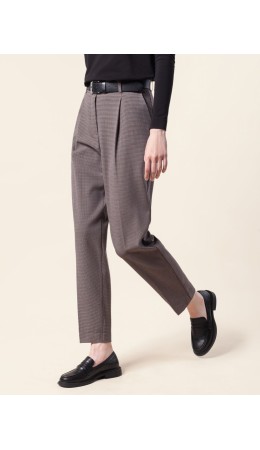 Брюки женские коричневый-бежевый