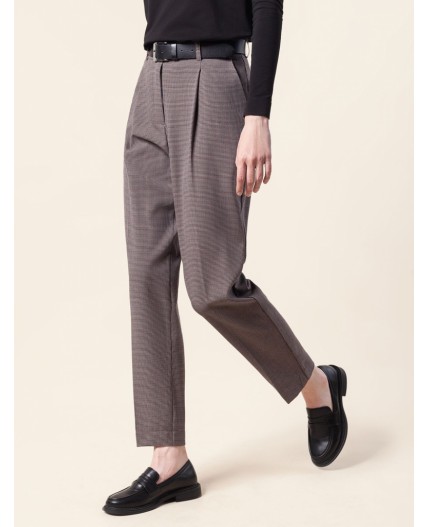 Брюки женские коричневый-бежевый