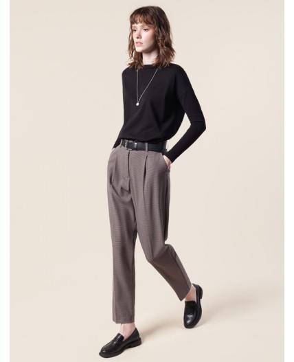 Брюки женские коричневый-бежевый