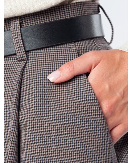 Брюки женские коричневый-бежевый