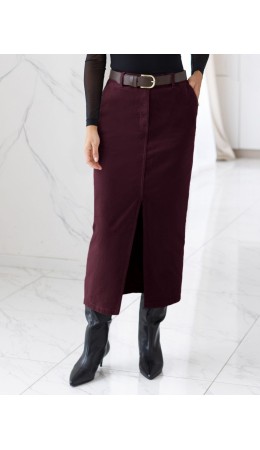 Юбка женская бургунди