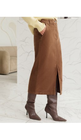 Юбка женская светло-кофейный