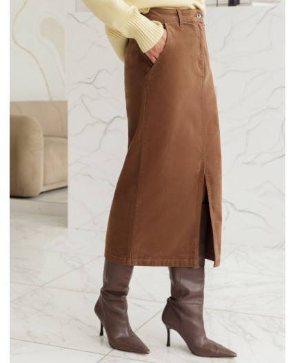 Юбка женская светло-кофейный