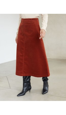 Юбка женская терракотовый