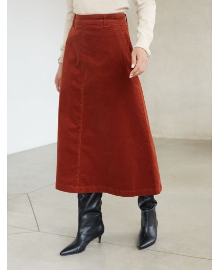 Юбка женская терракотовый