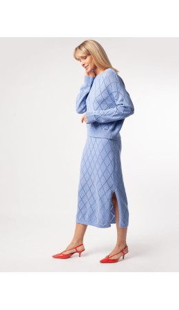 Юбка женская голубой